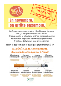 Affiche arret du tabac